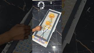 Golden Floral Decorative Piece Craft short youtubeshort reel viral trending diycrafts golden [upl. by Latouche]