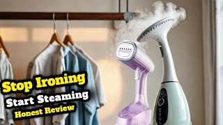 Stop Ironing amp Start Steaming The Best Handheld Garment Steamer [upl. by Ahsoyek]