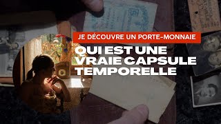 Je découvre lintérieur dun portemonnaie qui est une vraie capsule temporelle [upl. by Nasar]