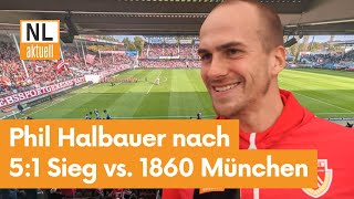 FC Energie Cottbus  Phil Halbauer nach 51 Sieg gegen 1860 München amp Tabellenführung [upl. by Gardner]