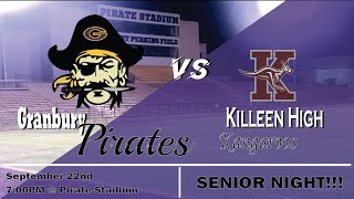 Granbury High School Varsity Football vs Killeen Kangaroos [upl. by Beane769]