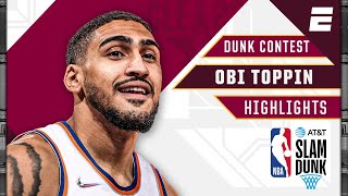 Obi Toppin wins 2022 NBA Slam Dunk Contest  NBA on ESPN [upl. by Angelita]