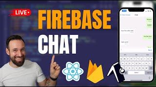 🔴 LIVE CHAT with React Native Firebase amp Expo [upl. by Gherardo857]