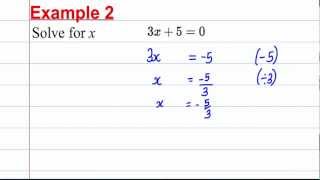 GCSE Maths Revision  Solving Linear Equations 1 [upl. by Ecnar]