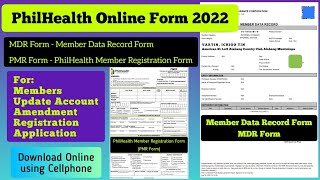 Paano kumuha ng Member Data Record Form MDRF at PhilHealth Member Registration Form PMRF [upl. by Etsirhc]