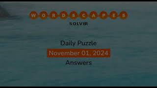 WordScapes November 01 2024 Answers [upl. by Emerej]