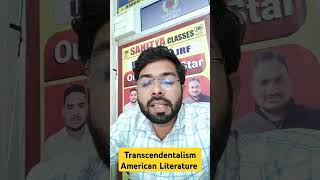 Transcendentalism in American literature saityanetclasseshisar ugcnetenglishcoaching [upl. by Nellda]