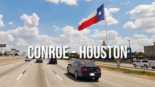 Conroe to Houston Drive with me on a Texas highway [upl. by Ecinev]