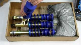 AP apX adjustable coilover  VW Golf MK1  MK1 Cabrio  Scirocco MK1MK2 [upl. by Ahserak]