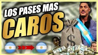 💵EN TU CARA TRANSFERMARKT  ̶F̶i̶c̶h̶a̶j̶e̶s̶ compras de jugadores mas caras entre clubes argentinos [upl. by Leatrice448]