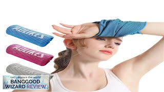 AOLIKES Cooling Sports Towel Protector Wrist Quick Dry Cooling Yoga Sweat Wipe Review [upl. by Rigdon]