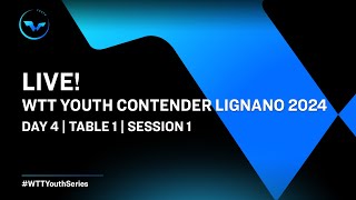 LIVE  T1  Day 4  WTT Youth Contender Lignano 2024  Session 1 [upl. by Ginnie]