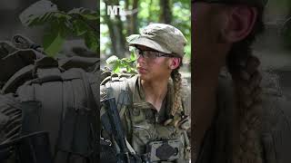 Army gets first activeduty female sniper [upl. by Ardnassac805]