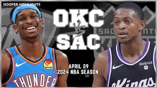 Oklahoma City Thunder vs Sacramento Kings Full Game Highlights  Apr 9  2024 NBA Season [upl. by Gladys]