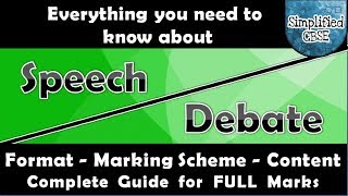 Speech and Debate  How to attempt  Format  Content Writing  Marking Scheme  English [upl. by Anatnas]