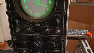 DuMont Oscillograph scope clock 5LP1 CRT [upl. by Erida]