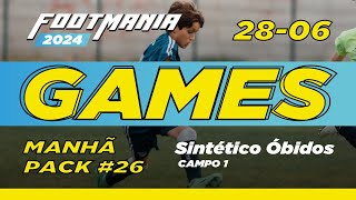 2806 Manhã I Sintético Óbidos Campo 1 I dia 2  FootMania 26 [upl. by Mara]