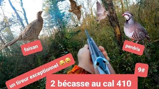 chasse au chien darrêt au calibre 410 bécasse faisan perdrix [upl. by Crescentia]