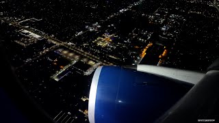 Night Landing At Detroit Metro Airport  Delta Airbus A350900 [upl. by Wappes]