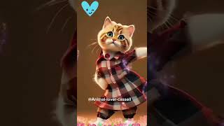 Cute cat dance shorts ytshorts [upl. by Lewej]