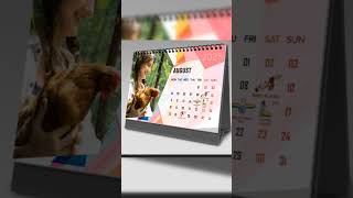 How to create desk calendar stand  full videos Link in Description shorts viralvideo photoshop [upl. by Akessej]