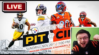 BENGALS FAN REACTS TO THE STEELERS VS BENGALS PLAY BY PLAY LIVE [upl. by Allecnirp430]