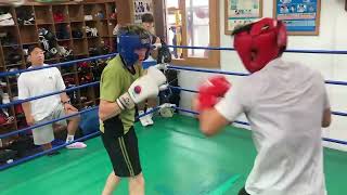 Boxing Sparring a high amateur player for my upcoming professional fight in Korea [upl. by Bokaj547]