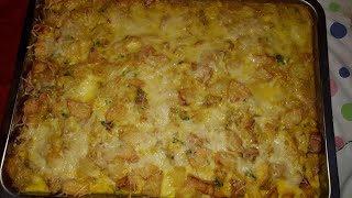 GRATIN POULET POMME de terre mozzarellaإبهري ضيوفك بصنية دجاج وبطاطس وجبن في فرن روووعة [upl. by Okika977]