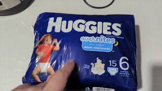 Unboxing Huggies Overnites Size 6 New Winnie the Pooh Designs [upl. by Artined733]