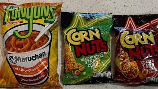 corn nuts Mexican street corn corn nuts loaded taco funyuns maruchan chicken Ramen [upl. by Napas]