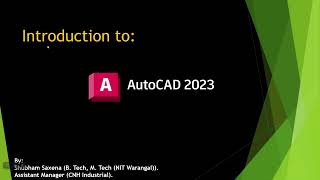 Introduction to Autodesk AutoCAD 2023 Lecture 01  Complete Tutorial Series [upl. by Charron]