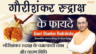 गौरी शंकर रुद्राक्ष के फायदे और विधि  Benefits of Gauri Shankar Rudraksha  Astrology [upl. by Yesoj370]