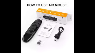 How to use RFV1 Fly Air Mouse C120 Tutorial Video [upl. by Einahc]