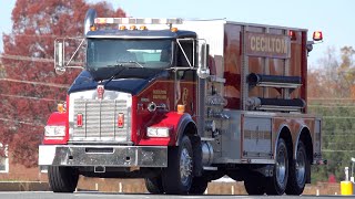 Cecilton Volunteer Fire Company Tanker 1 Responding [upl. by Garibold]