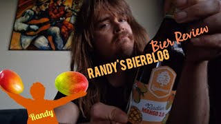 Randys Bierblog  Lindeboom Radler Mango 20 Bier Review [upl. by Zacherie]