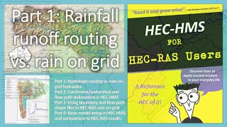 HECHMS for HECRAS Users Part 1 of 4 Rainfall runoff routing vs rain on grid [upl. by Ailimat]