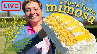 TORTA FURBA MIMOSA  Ricetta in Diretta [upl. by Ecirtnom562]