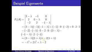 Video Eigenwerte und Eigenvektoren [upl. by Lednyk]