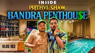 Prithvi Shaw on his New House prank by Virat Kohli meeting Sachin Tendulkar amp Trolling  VLOG 162 [upl. by Fagaly]