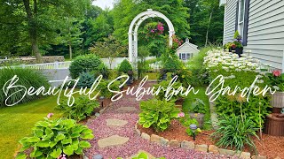 Creating Pockets of Beauty In A Suburban Garden July Garden Tour 2024 [upl. by Aredna]