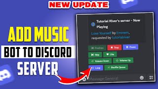 How To Add Music Bot To Discord Server 2024  StepbyStep [upl. by Attenehs]