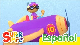 10 Pequeños Aviones  Canciones Infantiles  Super Simple Español [upl. by Ulyram]