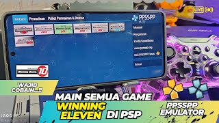 Main Semua GAME WINNING ELEVEN Di PSP  PPSSPP Emulator [upl. by Neel356]