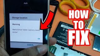 SAMSUNG J320F CAMERA SOLUTION  How To Fix media server failed camera needs restart j3 [upl. by Nenerb]