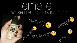 Emelie foundation honest review price emelie wake me up foundation [upl. by Diane666]