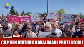 CHPden Atatürk Havalimanı protestosu [upl. by Guinna822]