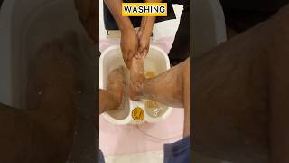 Pedicure for the first Time pedicure ytshorts mensgrooming ashortaday shortsindia [upl. by Lowson]