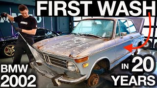 First Wash in 20 Years BMW 2002 Disaster Detail Buy and Flip [upl. by Eivets]