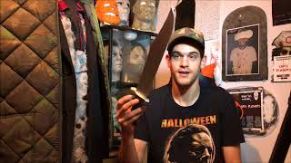 Michael Myers Rob Zombies Halloween 2 Hobo Bowie Knife Unboxing amp Review [upl. by Aicirtap362]