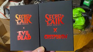 Evil Dead and Creepshow Secret Lair from Magic the Gathering unboxing [upl. by Loar]